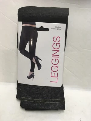 Women Black Stretch Footless Leggings Pants by Charming Charlie  size Medium New - Image 1 of 2