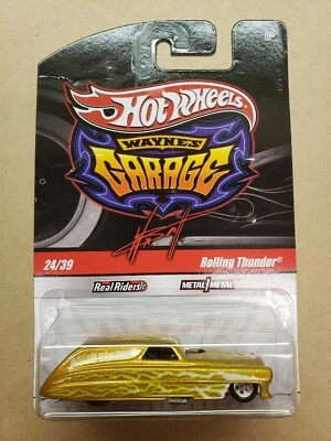 Hot Wheels Wayne's Garage Rolling Thunder (#24/39, Metallic Gold, RR5SP Wheels) - Image 1 of 2