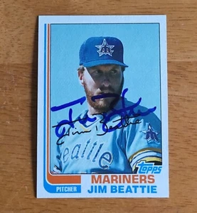 Jim Beattie Seattle Mariners Signed Autograph 1982 Topps Baseball Card - Picture 1 of 2