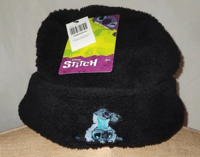 Gorro Sherpa negro con soporte de cabeza Disney Stitch nuevo con etiquetas talla única (4+) Foto 1 de 4