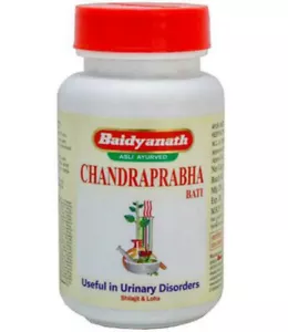 Baidyanath Chandraprabha Bati Vati 80 Tablets Jar Baidyanath Herbal India - Picture 1 of 3