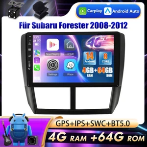Für Subaru Forester 2008-2012 Autoradio GPS Navi DSP CarPlay Android 14 4GB+64GB - Bild 1 von 18