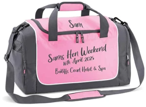 Custom Decorated Locker Bag Spa Weekend  Hen Gym Sport - Picture 1 of 18