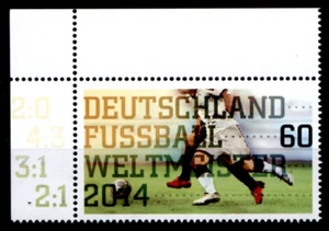Fußball. WM-2014, Brasilien. Deutschland - Weltmeister. 1W. Eckrand(4). BRD 2014 - Bild 1 von 1