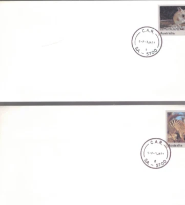 1981 Travelling Post Office Last Day C.A.R. 1 & 2 Port Augusta 2 x PSE Covers - image 1 of 2