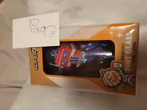 Super 7 Hasbro Drive-Thru vajilla Transformers Optimus Prime 2019 pintado vidrio - Imagen 1 de 10