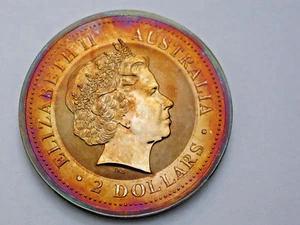 2000 AUSTRALIEN LUNAR SERIE .999 Silber 2 oz Dragon, natürlich zeitgetönt. - Bild 1 von 9