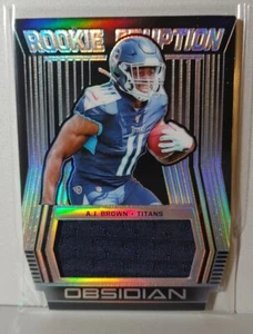 2019 Panini Obsidian Rookie Eruption Material Tennessee Titans A.J. Brown 93/100 - Picture 1 of 2