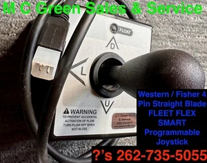 SMART JOYSTICK WESTERN STRAIGHT BLADE SNOW PLOW CONTROLLER 4 PIN FF PROGRAMMABLE - Bild 1 von 4