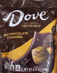Dove Milk Chocolate & Caramel Silky Smooth Promises Candy Bag 6.74 Oz Bag - Picture 1 of 2