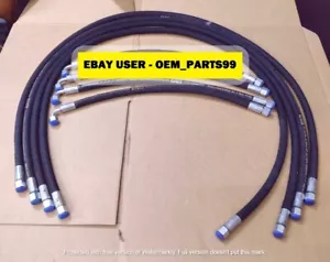 Jcb Front Loader Arm Hose Kit 3/8 Bsp L+R, 8 Pcs. (612/04100 612/80078) - Picture 1 of 2