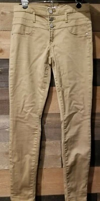 Pantalones largos elásticos tostados talla 9 No Boundaries para mujer estilo 14 2147 M6 Foto 1 de 4