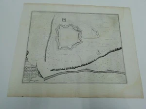 1696. Plan der Stadt /Festung Puicerda in Spanien. Nicolas de Fer - Foto 1 di 3