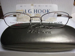 J G HOOK EYEGLASS FRAMES Style ELSA Sz. 54-18-135 PINK Free UNGER CASE - Picture 1 of 3