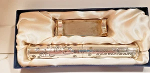 Vintage Tiny Treasures Silver Plate Newborn Birth Certificate Holder Unusual - Picture 1 of 9