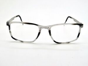 LINDBERG 1249 col. AH09 Grey Transparent/Black/Brown 54mm Authentic Eyeglasses