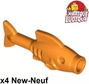 LEGO 4x Animal Fisch Meer Wasser Fish Orange 64648 Neu - Imagen 1 de 1