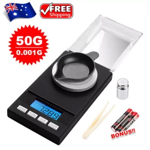 Digital Scales Mini 50g/0.001g Jewellery Diamond Gold 0.001g Scale Jewelry Carat - Picture 1 of 12