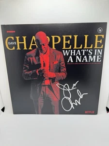 DAVE CHAPPELLE SIGNED WHAT'S IN A NAME VINYL JSA COA AUTOGRAPHED RECORD ALBUM - Picture 1 of 2