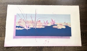 Kent Lovelace (1953-2017, Seattle WA) Signed Lithograph Stone Press  LG 38” - Picture 1 of 6