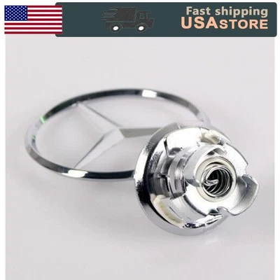 Fit For Mercedes Benz S500 S550 S650 S600 Front Hood.Emblem Star Mounted Badge  - Image 1 of 4