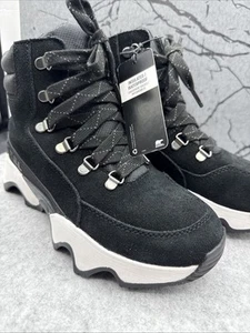 Sorel Women's Waterproof Winter Suede Leather Boot Black Size 6 NL5040-010 - Picture 1 of 10