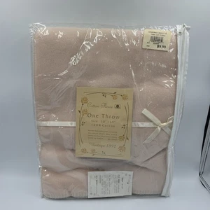 JLA Home Vintage 1892 Baumwollfleece Überwurf 50"X60" 100% Baumwolle LESEN - Bild 1 von 13