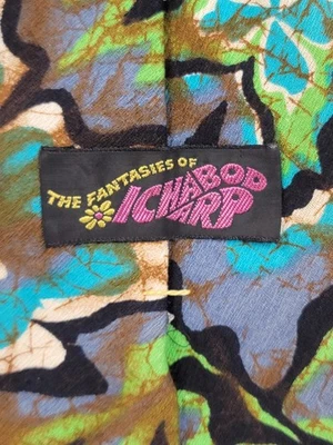 Corbata/corbata de colección The FANTASIES OF ICHABOD ARP hawaiana TIKI MOD tela de corteza para hombre Foto 1 de 4