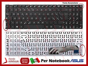Tastiera Italiana Notebook Asus DARFON P/N: 9Z.ND0SQ.40E NSK-WF20E - Afbeelding 1 van 1