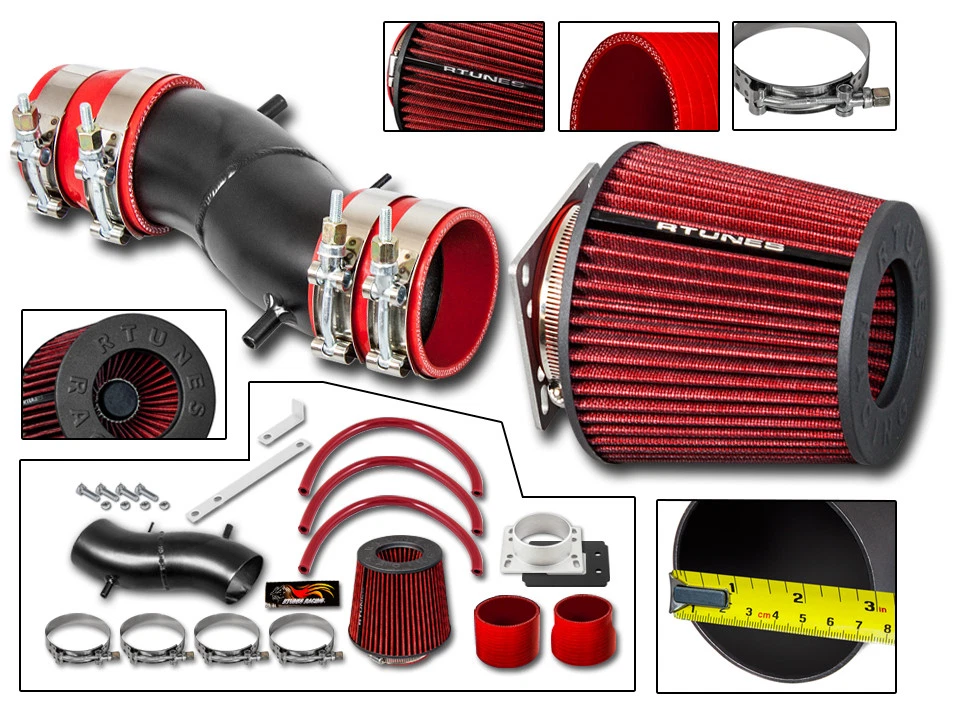 RTunes V2 For 1991-2002 Infiniti G20 2.0L L4 Short Ram Air Intake Kit+Filter - Image 1 of 1