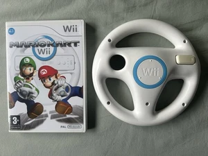 Nintendo Mario Kart Wii Game And Official Steering Wheel - Picture 1 of 9
