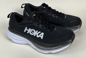 Hoka One One Bondi 8 Damen-Laufschuhe Größe 8,5 B schwarz weiß - Bild 1 von 10