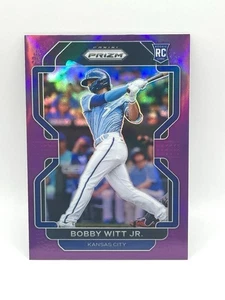 2022 Prizm Bobby Witt Jr. Purple Prizm RC 33 Kansas City Royals Baseball - Bild 1 von 2