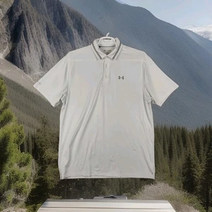 Camisa polo Under Armour para hombre XL extra grande blanca de golf para hombre suelta atlética - Imagen 1 de 13