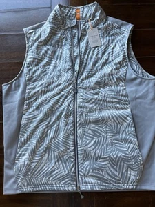 Peter Millar Crown Sport Weste mit durchgehendem Reißverschluss grau Größe L Large Fuse Elite NEU $ 200 - Bild 1 von 9