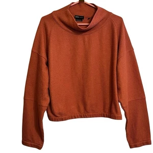 prAna Women's Olivia Long Sleeve Terracotta Top Medium - Picture 1 of 9
