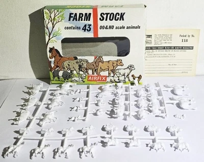 AirFix S.4 Granja Stock Animales 43 HO & OO Escala Figuras COMPLETO Conjunto En Caja NUEVO Foto 1 de 4