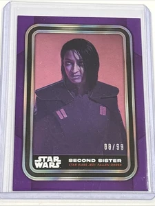 2023 Topps Star Wars Flagship Second Sister PURPLE #d 88/99 Fallen Order #45 - Picture 1 of 3