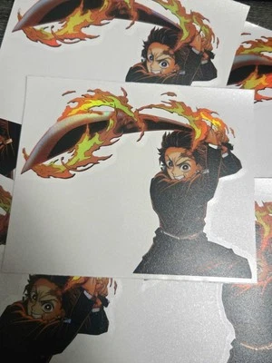 Adesivo de vinil espotolográfico Tanjiro Demon Slayer - Decalque à prova de intempéries  - Imagem 1 de 2