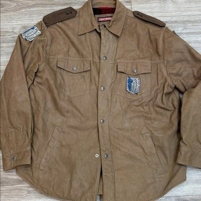 Craftsman 格子加绒衬里实用夹克尺寸大号男式 — 第 1/4 张图片