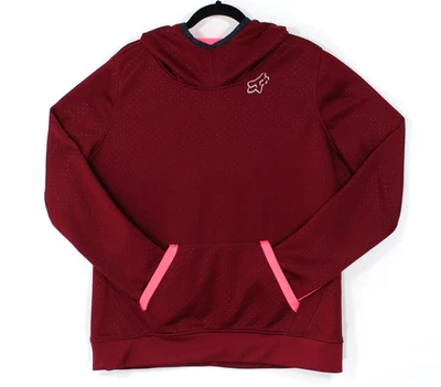 Fox гонки активный толстовка с капюшоном толстовка пуловер мешок логотип темно-бордовый женщин XL - Изображение 1 из 4