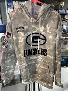 NFL Packers Salute to Service Hoodie 3XL Camo Pullover Men's Football Sweatshirt - Picture 1 of 7