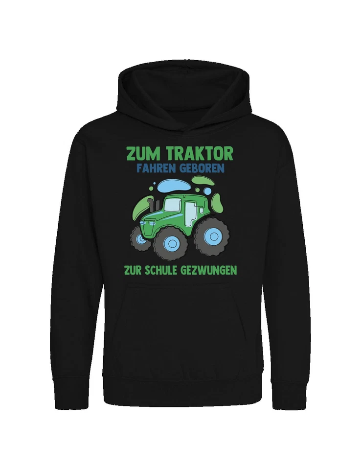 Youth Designz Kinder Hoodie Zum Traktor Fahren Pullover Logo Print Lustig Bauer