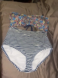 TEMPO e VERO DUE PEZZI ?? (PEZZO UNICO) COSTUME DA BAGNO taglia XL (16-18) NNT - Foto 1 di 16