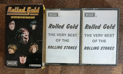 Rolling Stones "Rolled Gold - Very Best Of" Double Cassette in Yellow Slip Case - Image 1 of 4