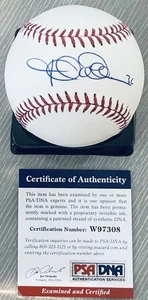 JERED WEAVER WITH #36 LICENSED PSA/DNA AUTHENTICATED SIGNED NEW MLB BASEBALL - Picture 1 of 3