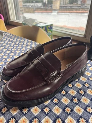 Mocassim feminino Steve Madden 'Madison', tamanho 9M, couro, Borgonha - Imagem 1 de 4