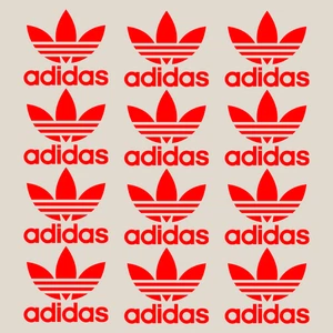 12er Set Adidas Handmade Bügelbild DTF Transfers für weiche Kleidungsstücke T-Shirt - Bild 1 von 4