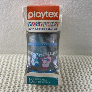 Vintage 1991 Playtex Nurser Probierset Einweg Baby Flasche Design 4oz Neu - Bild 1 von 6