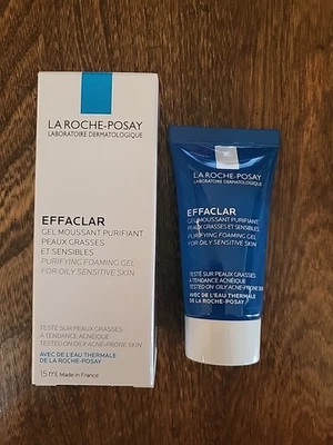Gel Espumante Purificante La Roche-Posay Effaclar 15 ml 0,5 FL OZ Piel Grasa Sensible Foto 1 de 4